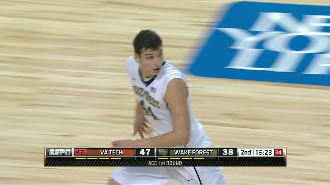 2H WAKE A. Rountree III made Dunk. Assisted by K. Mitoglou.