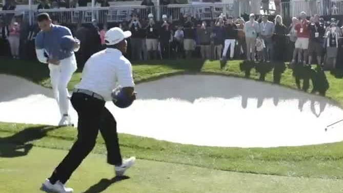 Steph Curry loses to golf pro in basketball