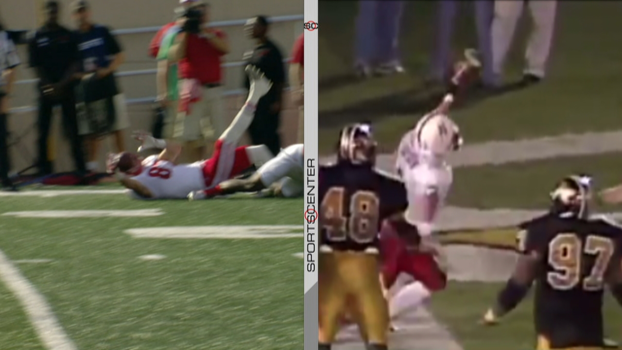 Not the first acrobatic Nebraska catch