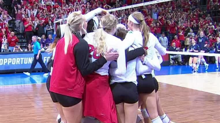 Nebraska comes back to beat Penn State in volleyball