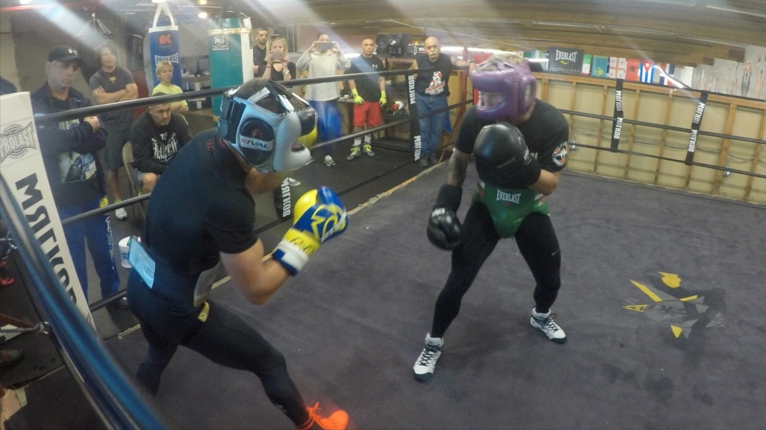 MMA and boxing worlds collide in sparring session