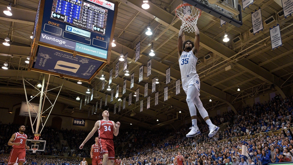 Duke tops South Dakota to move to 10-0
