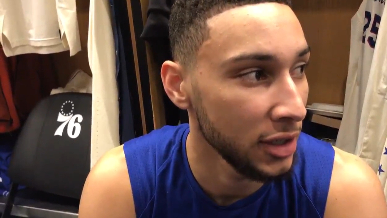 Simmons says Erving's compliments are 'surreal'