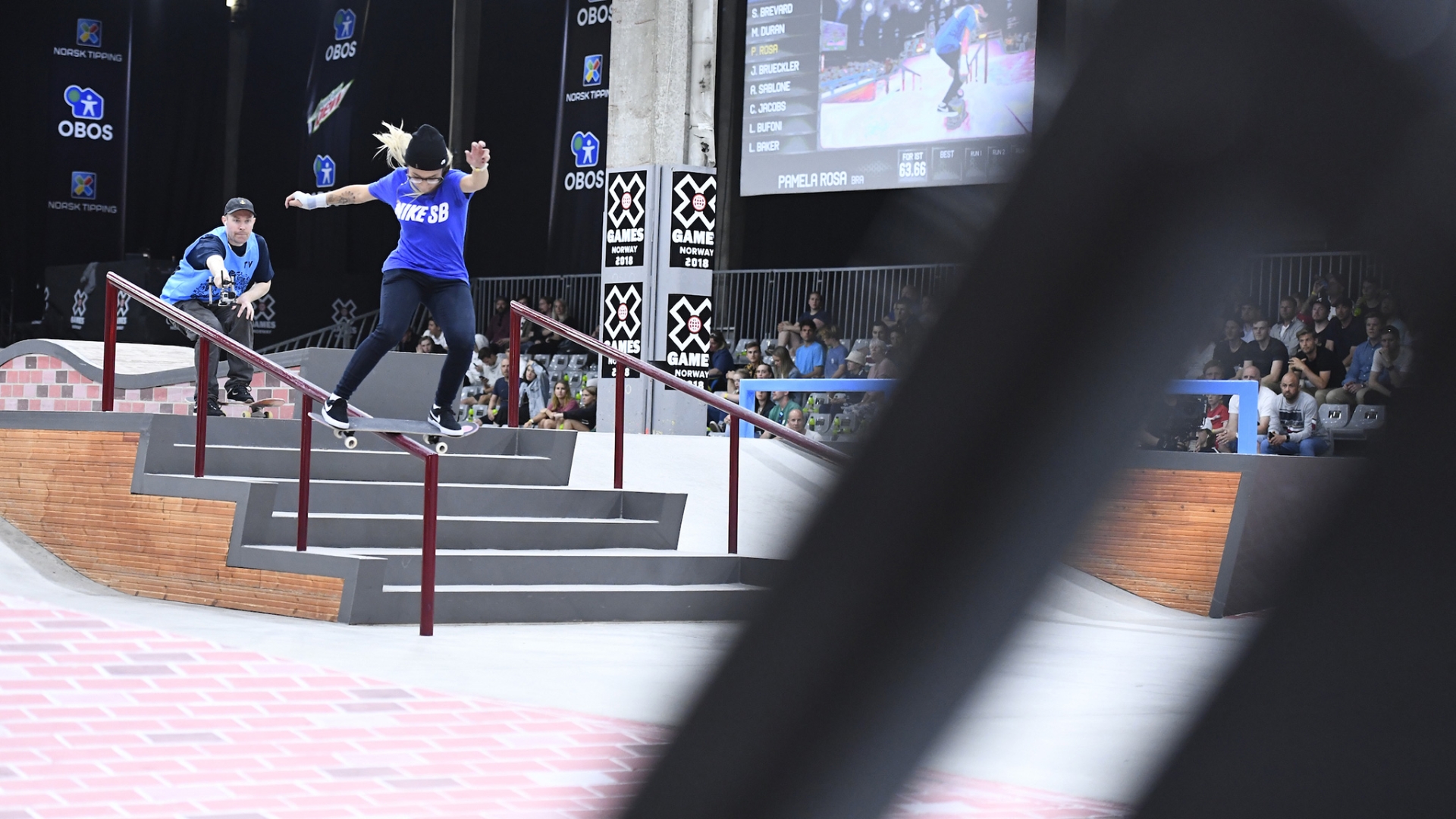 Pamela Rosa wins Women's Skateboard Street bronze