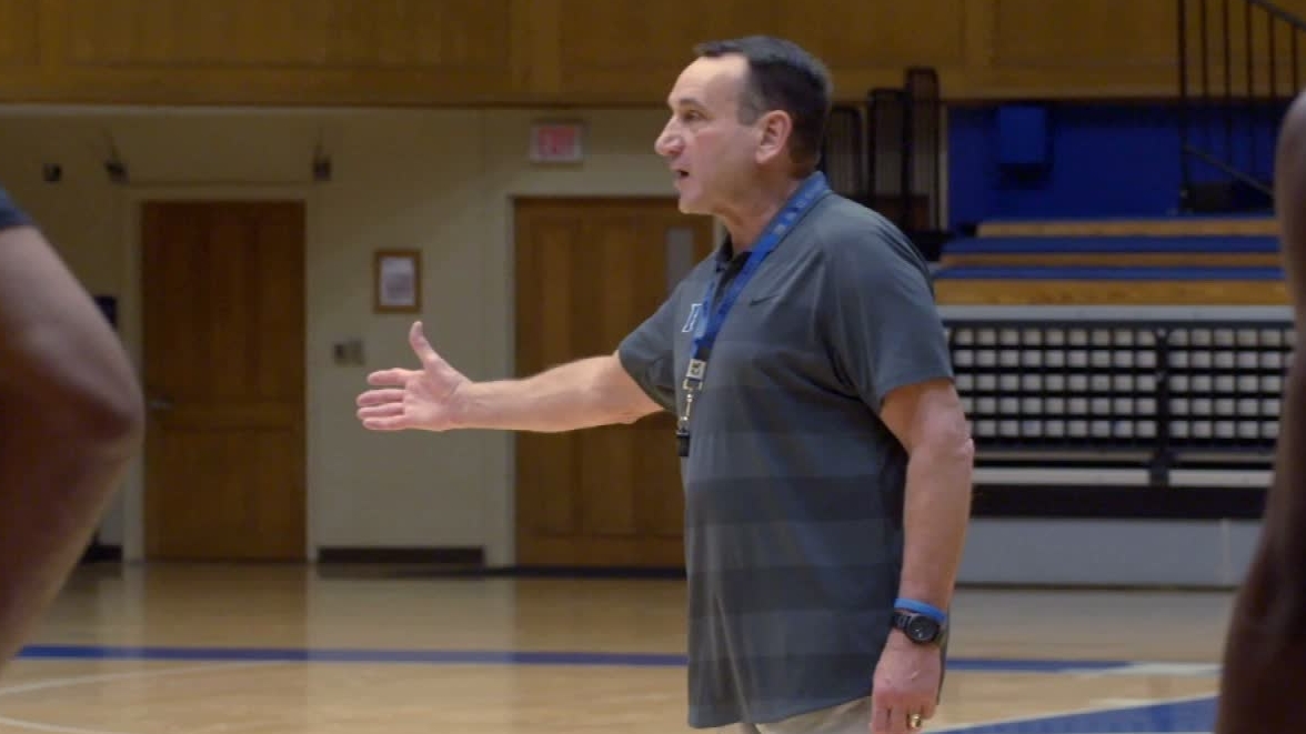 Inside Coach K's practice