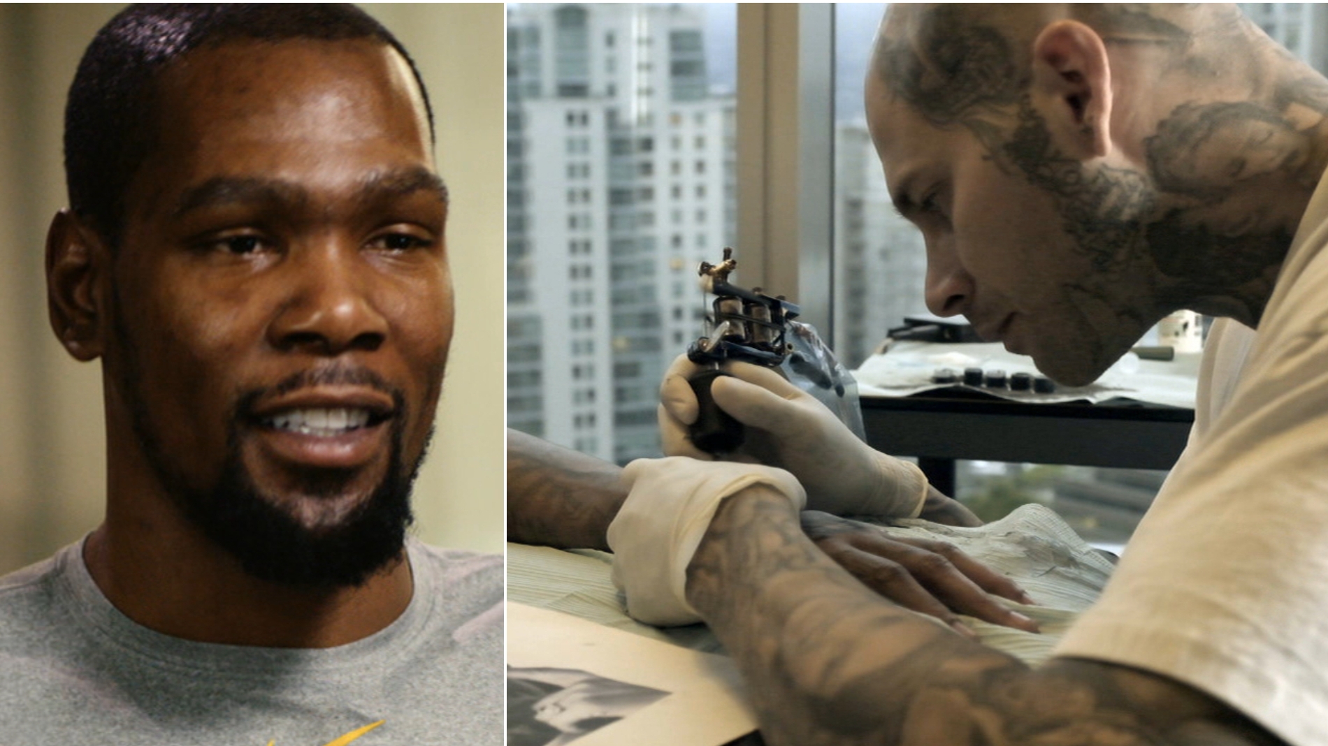 The tattoo artist behind the ink for Durant, Lillard and others