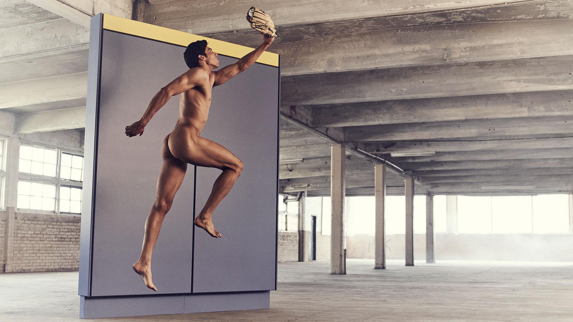 Behind the scenes of Christian Yelich's Body Issue shoot