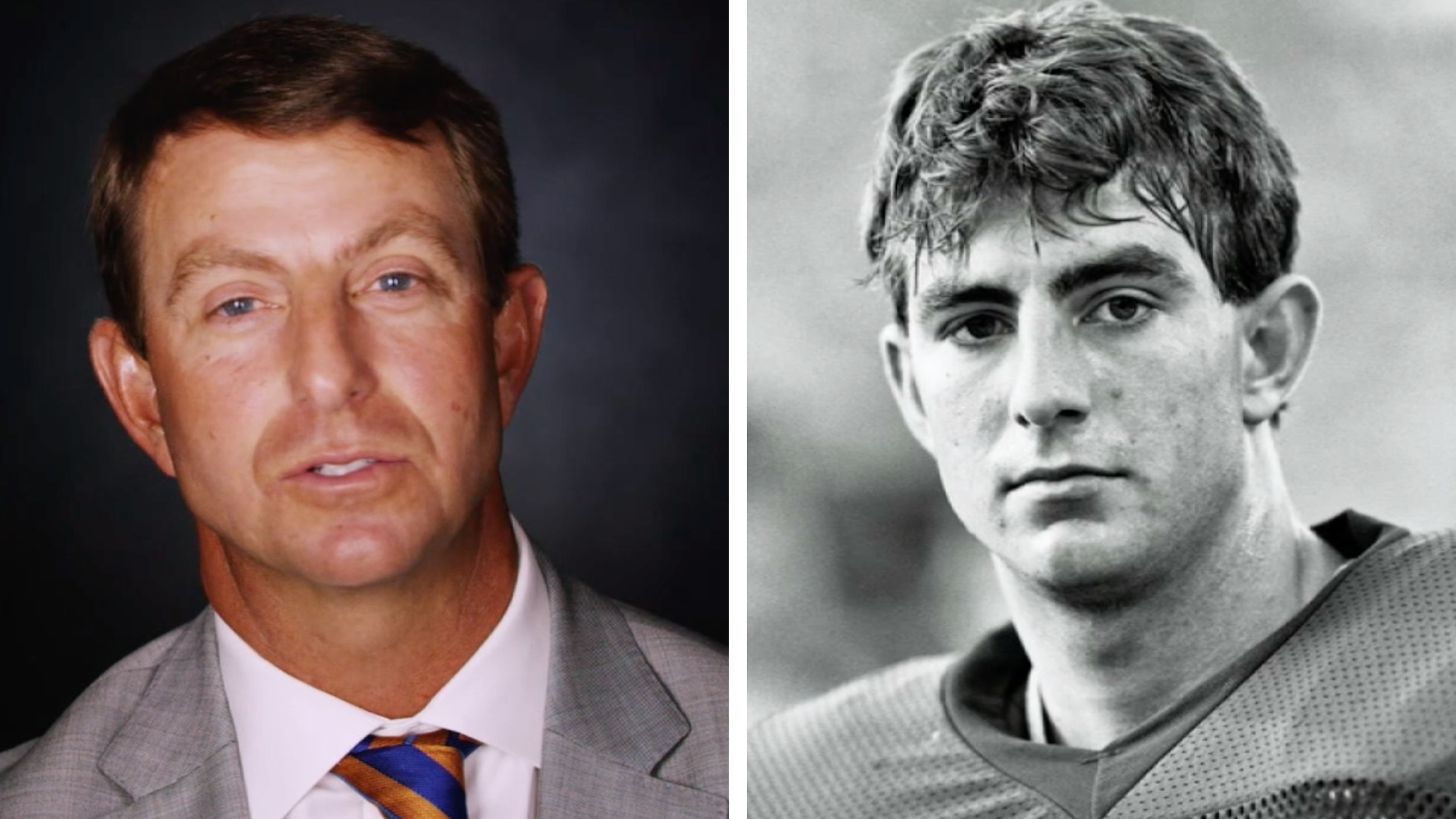Dabo Swinney walks on to the Alabama football team