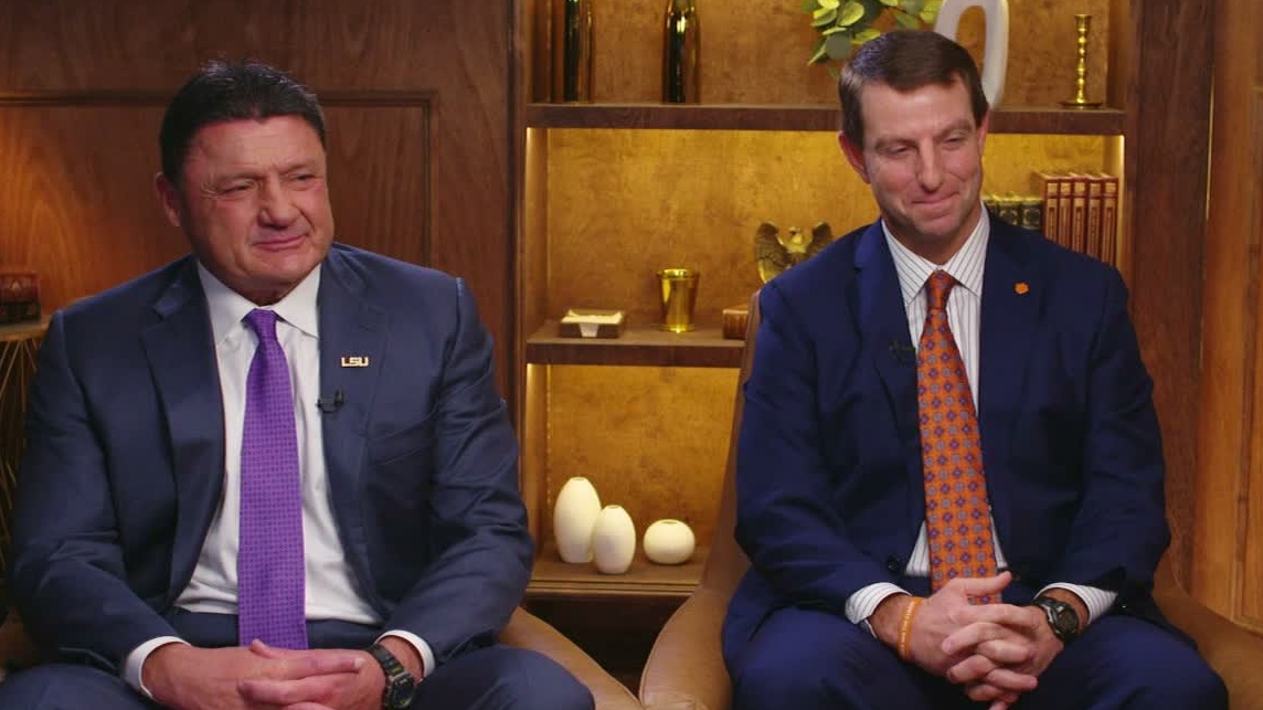 Orgeron and Swinney talk national championship