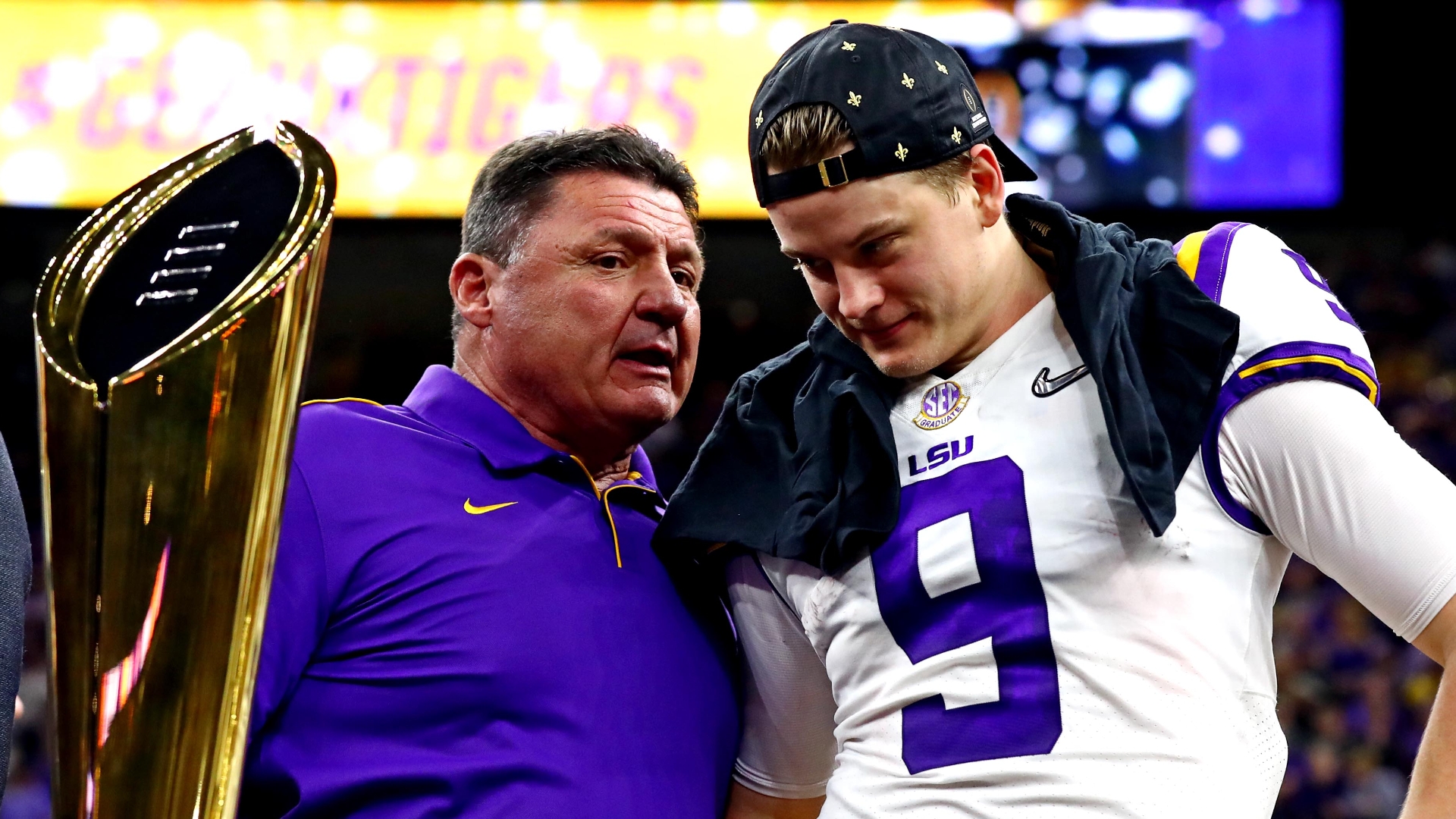 Orgeron, Burrow made the best of their second chances