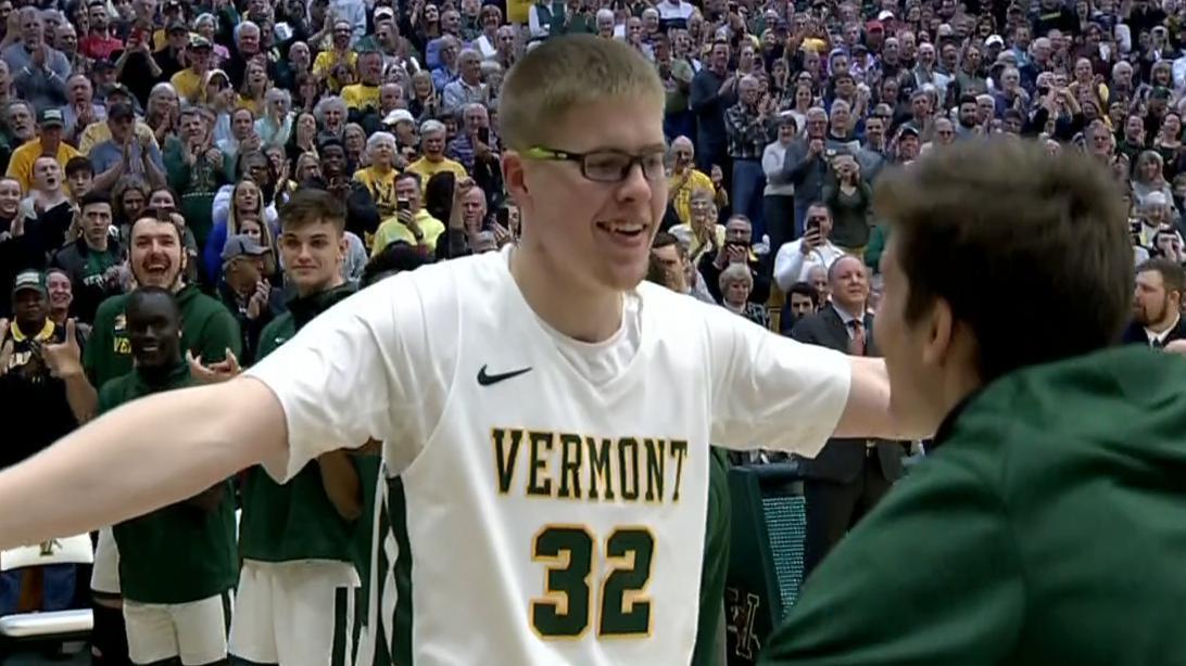 Josh Speidel makes debut, scores first points on UVM's Senior Night