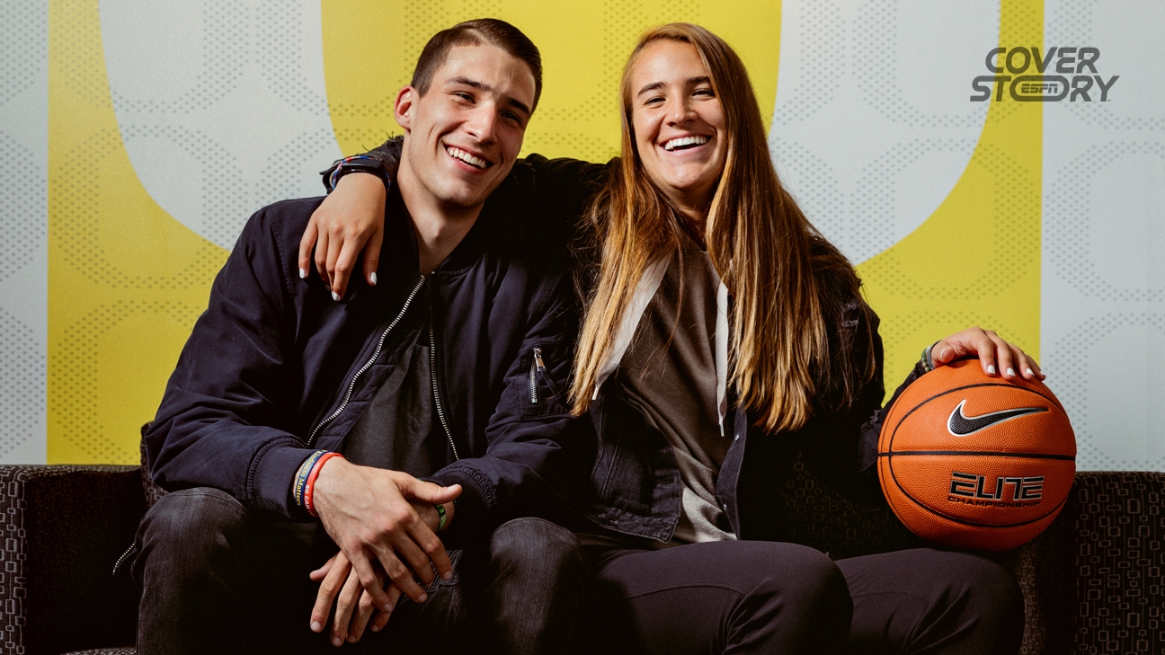 Sabrina Ionescu has always shared her love of basketball with her twin brother