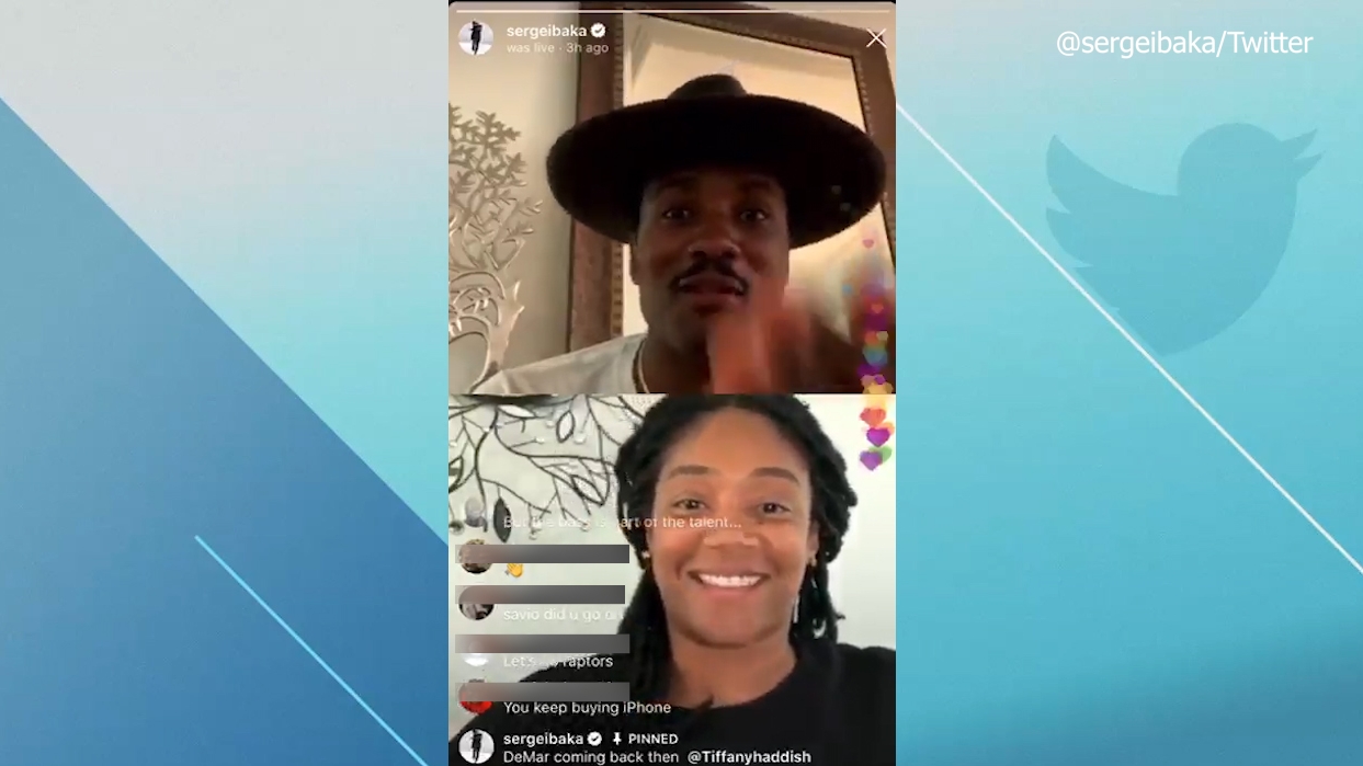 Ibaka, Haddish show off singing chops on Instagram
