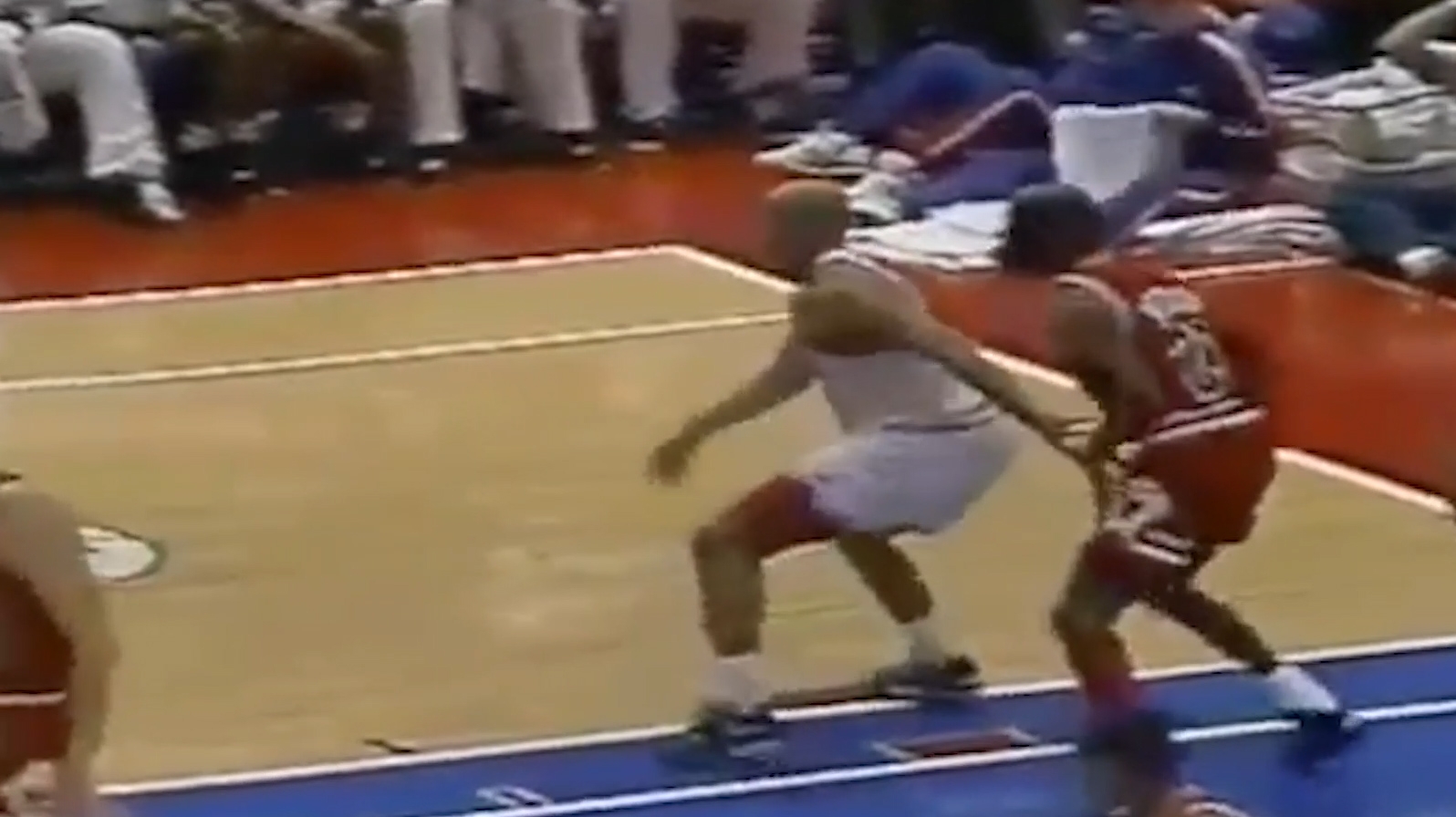 Jordan handles Barkley in the post