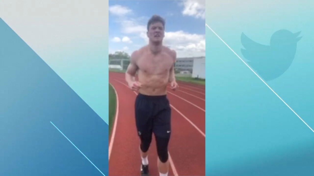 Penn State QB runs 5 miles backwards for COVID-19 relief