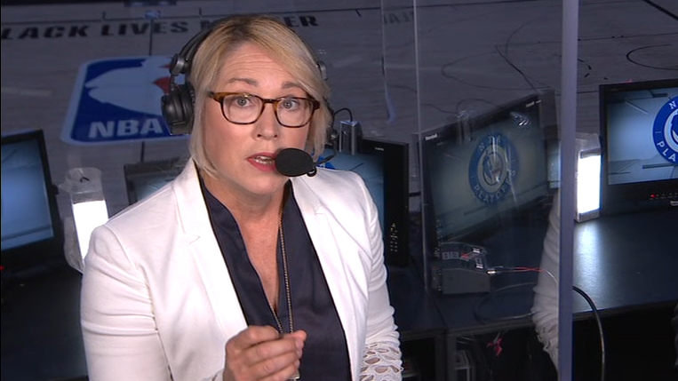 Doris Burke 'incredibly proud' of players for taking a stand
