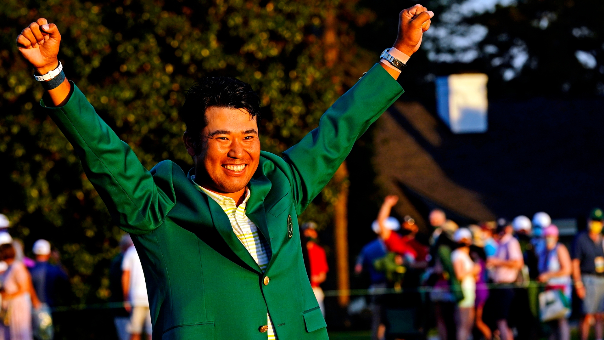 Matsuyama gets his green jacket after historic Masters win
