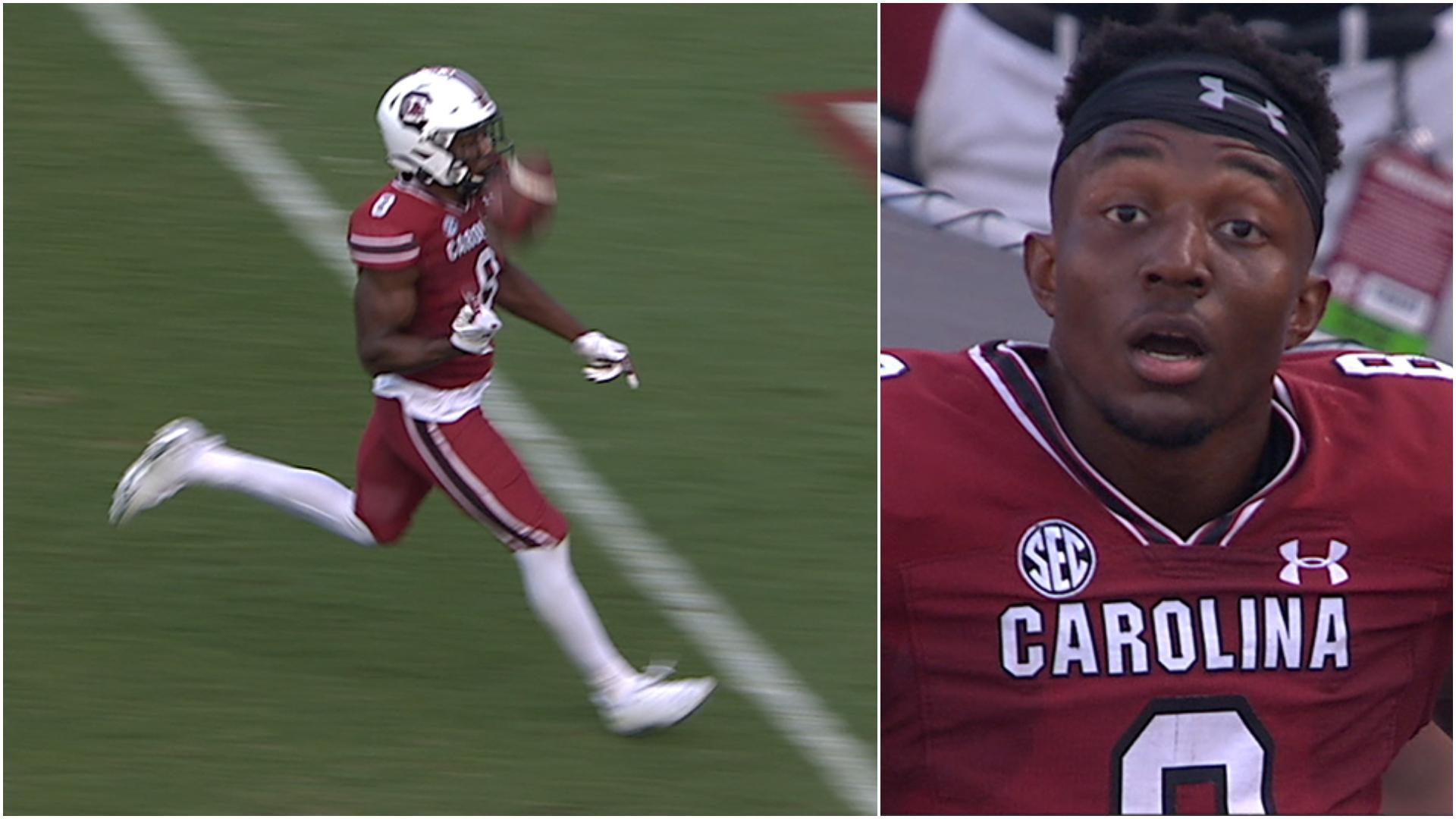 Premature celebration at 1-yard line costs Gamecocks a surefire TD