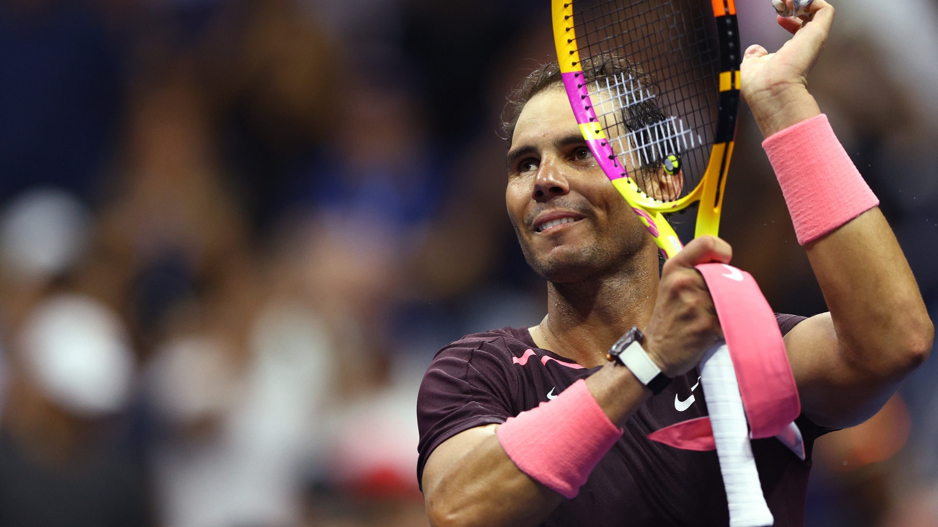 Nadal's slick forehand shot wins match vs. Hijikata