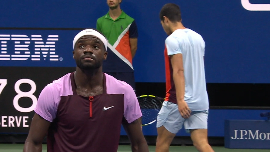 Tiafoe saves match point with incredible drop shot
