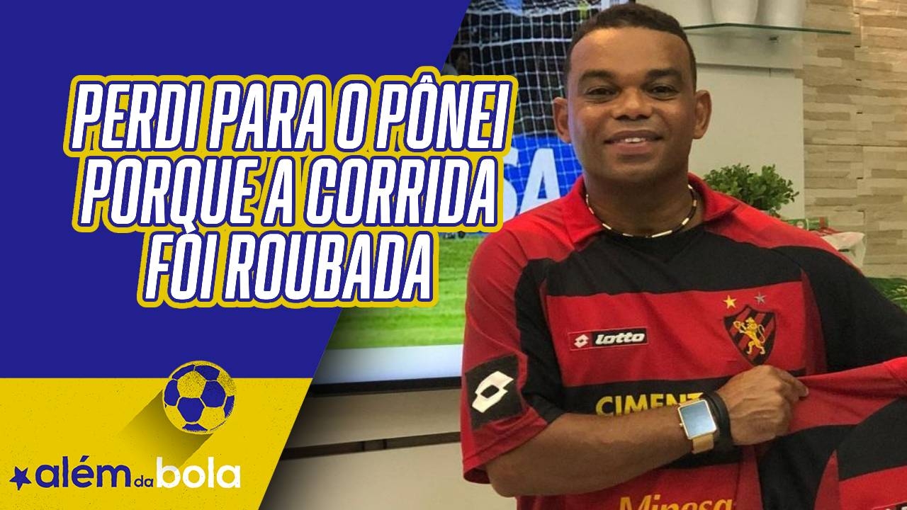 Carlinhos Bala reclama de derrota 'roubada' para pônei em corrida e brinca: 'Ele tem quatro patas, eu só tenho duas'