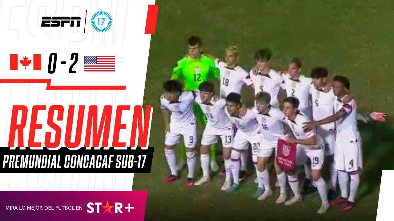 Estados Unidos venció a Canadá y enfrentarán a México en la Gran Final del Premundial Sub-17