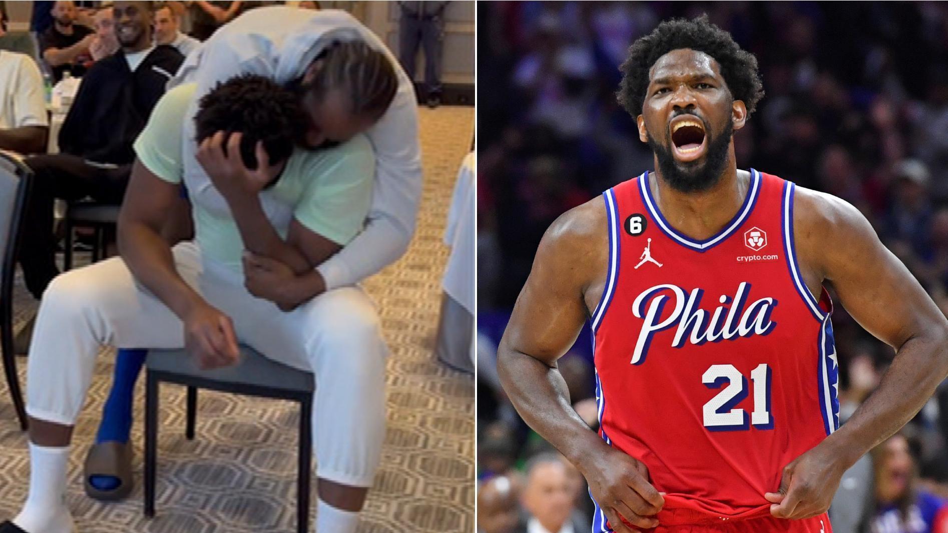 The moment Joel Embiid learns he won MVP