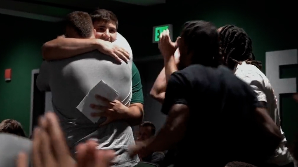 Eastern Michigan football walk-on surprised with scholarship