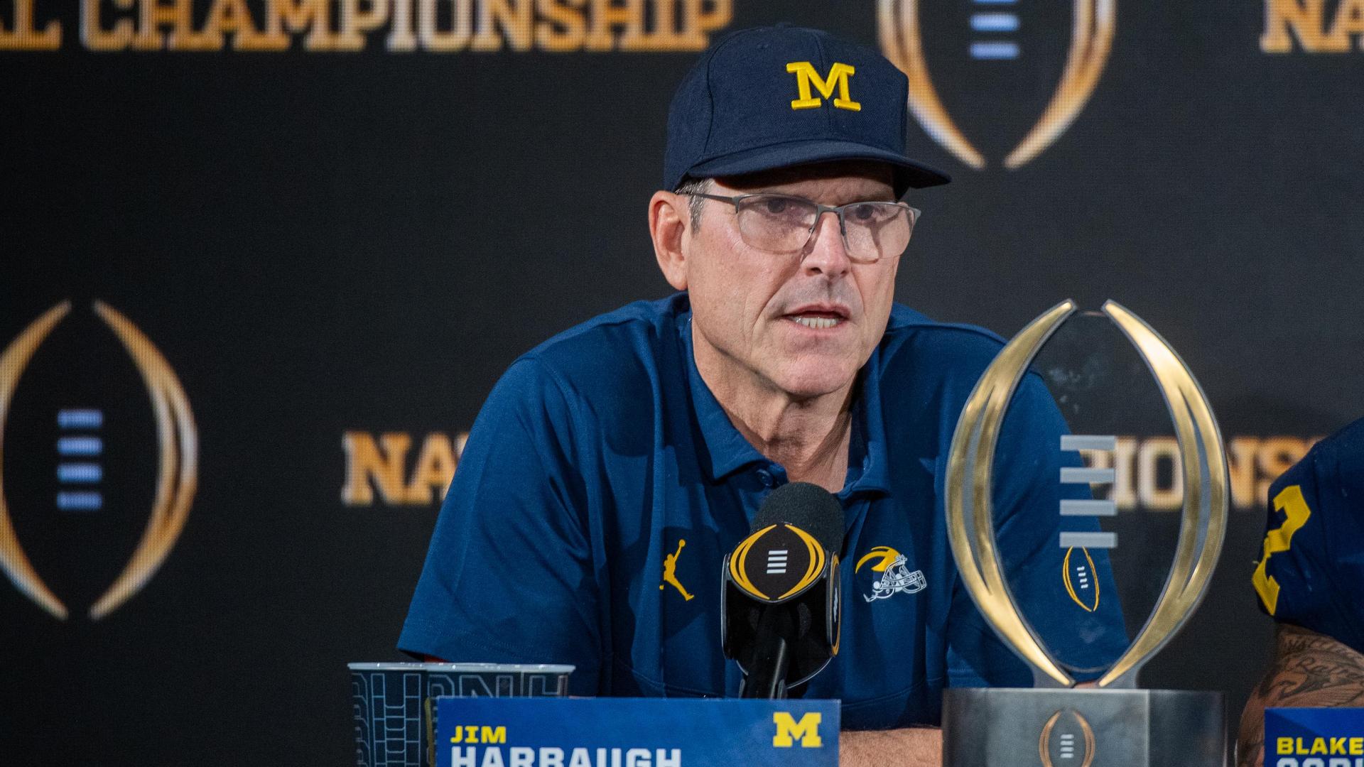 Harbaugh on Michigan's off-field issues: 'We're innocent'