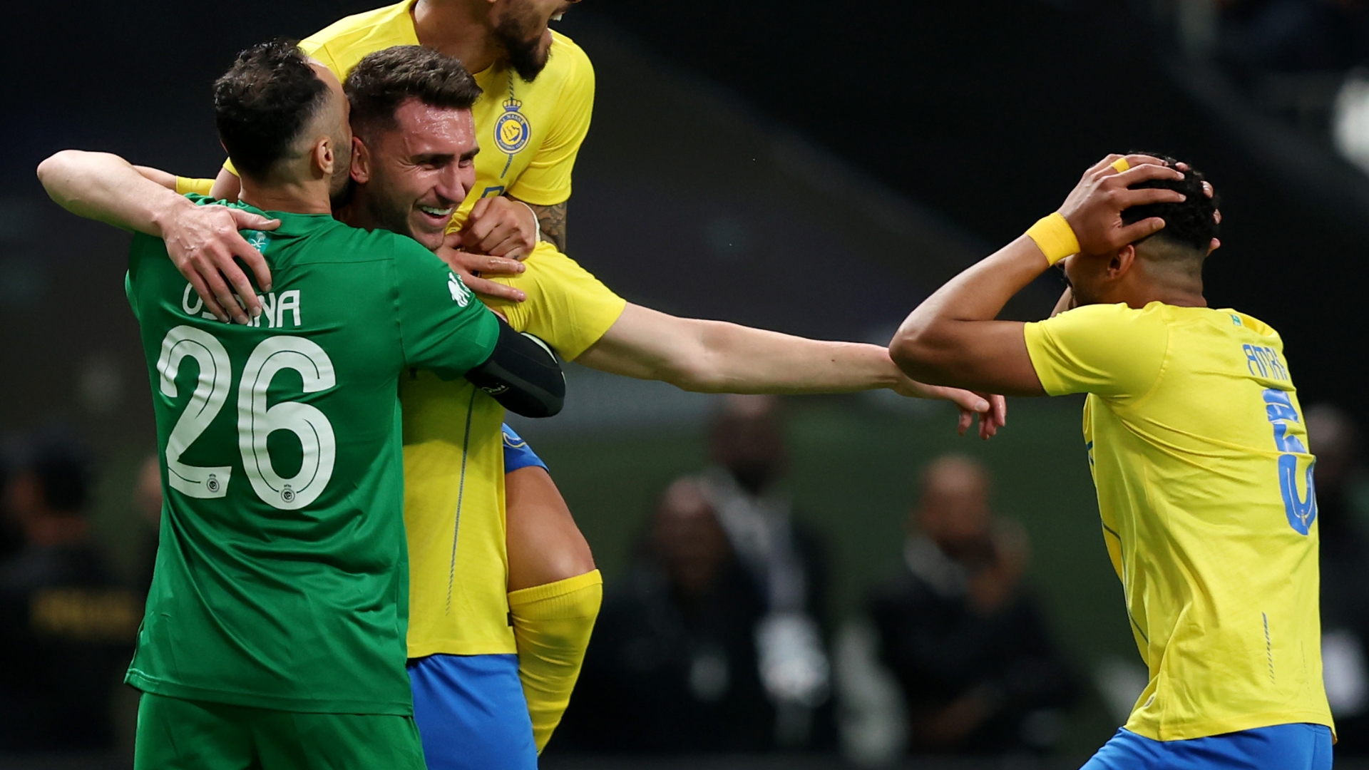 Aymeric Laporte scores remarkable goal from inside his own half