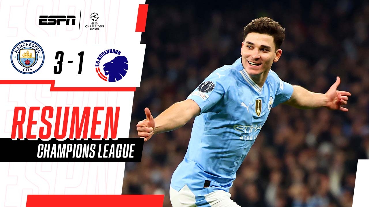 El City liquidó la serie ante Copenhague y avanzó a los 4tos de la Champions