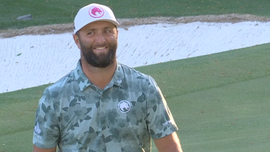 Jon Rahm sinks sensational 50-foot putt for back-to-back birdies