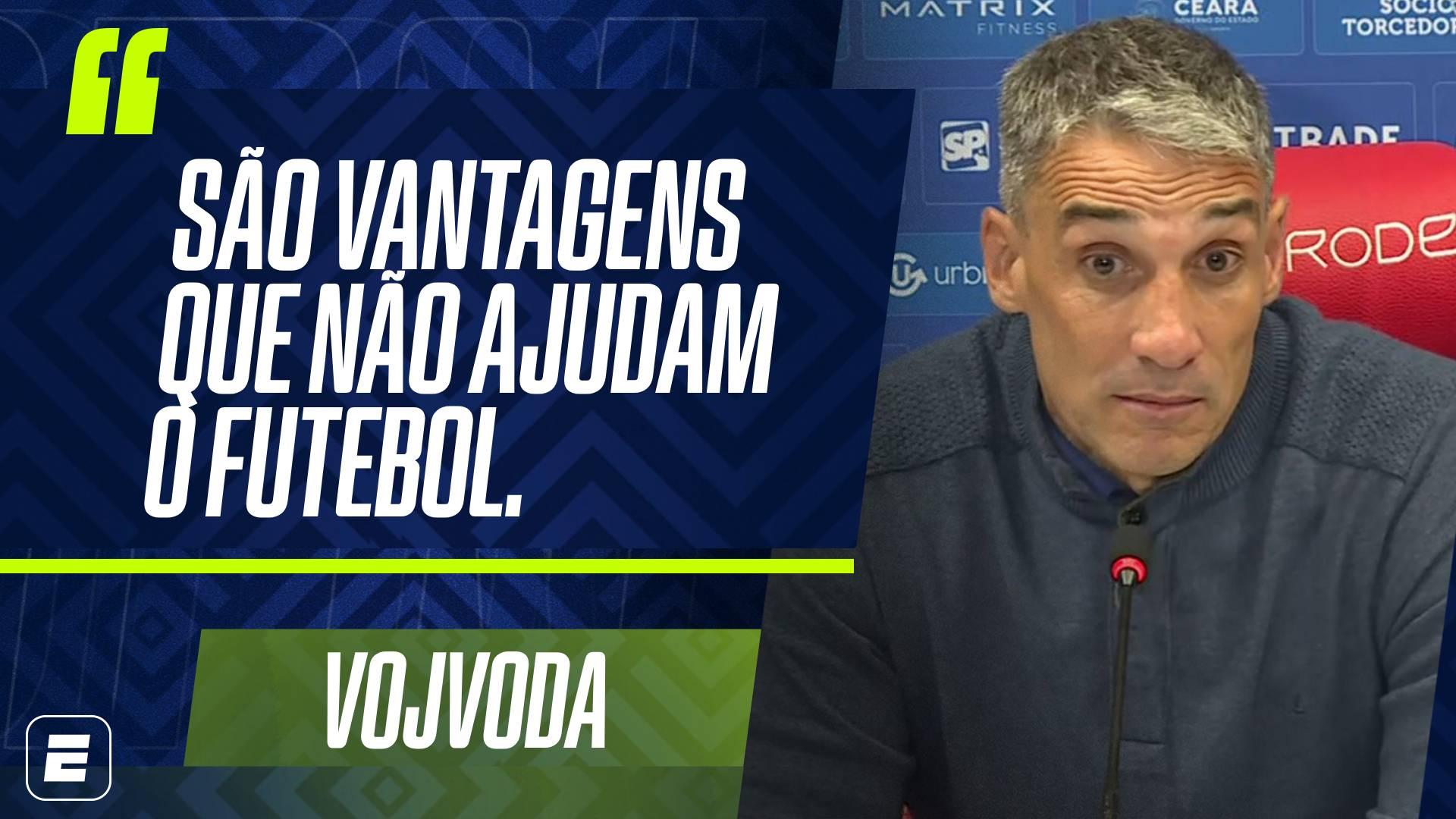 Vojvoda questiona arbitragem em Inter x Fortaleza e alfineta: 'Muita gente chora e consegue'