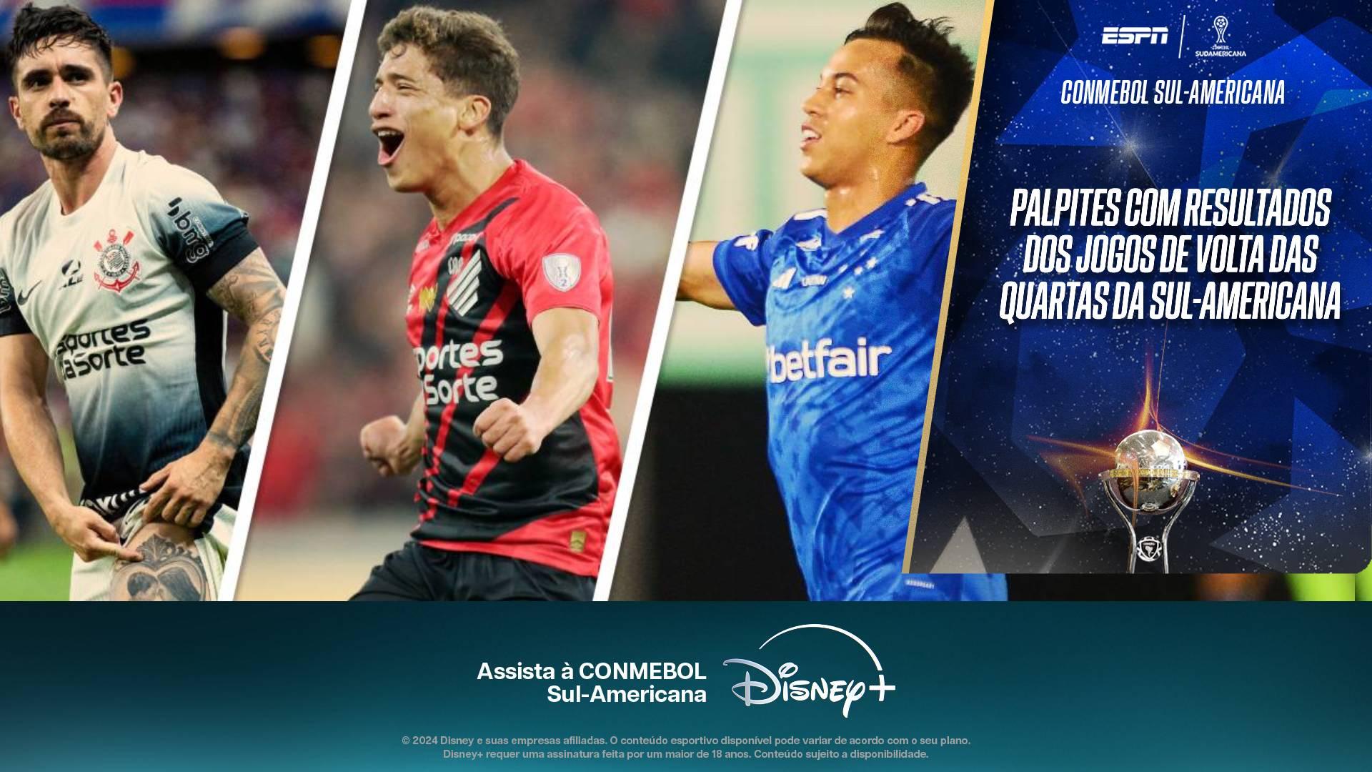 Corinthians passa pelo Fortaleza? Athletico-PR e Cruzeiro também avançam? Os palpites das quartas da Sul-Americana
