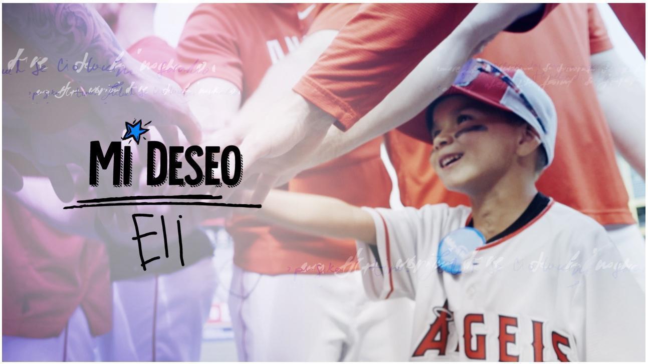 Mi deseo: El día que Eli Velásquez cumplió su sueño de conocer a Mike Trout