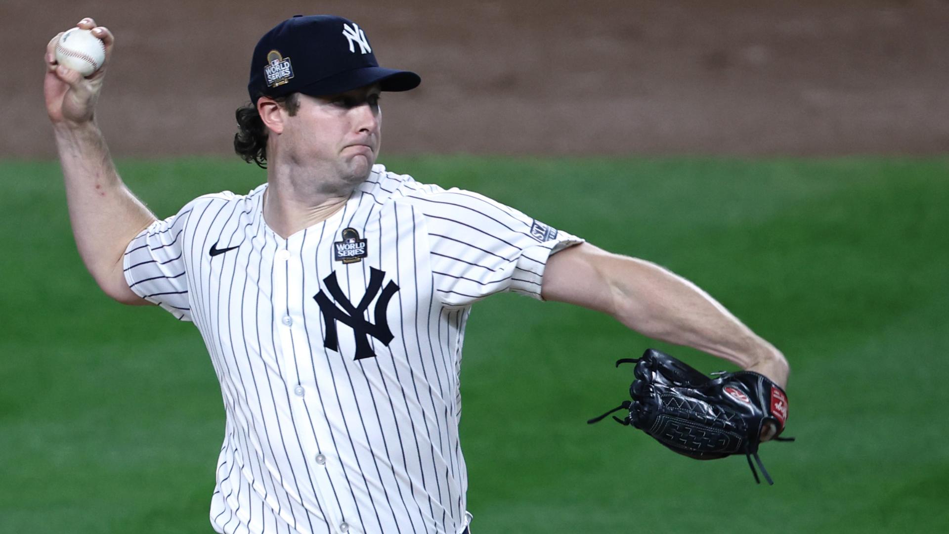 Gerrit Cole durante una apertura con los Yankees de Nueva York