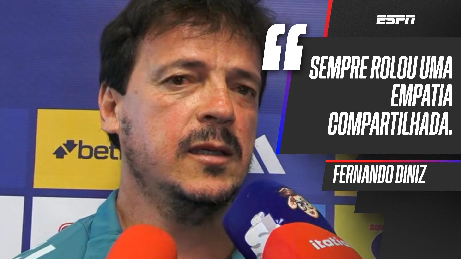 Fernando Diniz fala em 'empatia compartilhada' com Gabigol: 'A gente discutia, mas ficava ali'