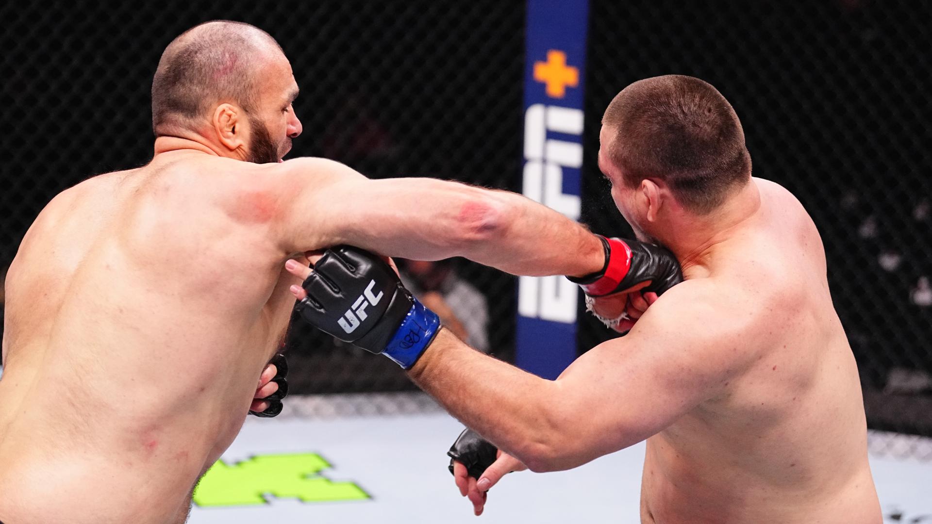 Shamil Gaziev's vicious straight right secures TKO victory