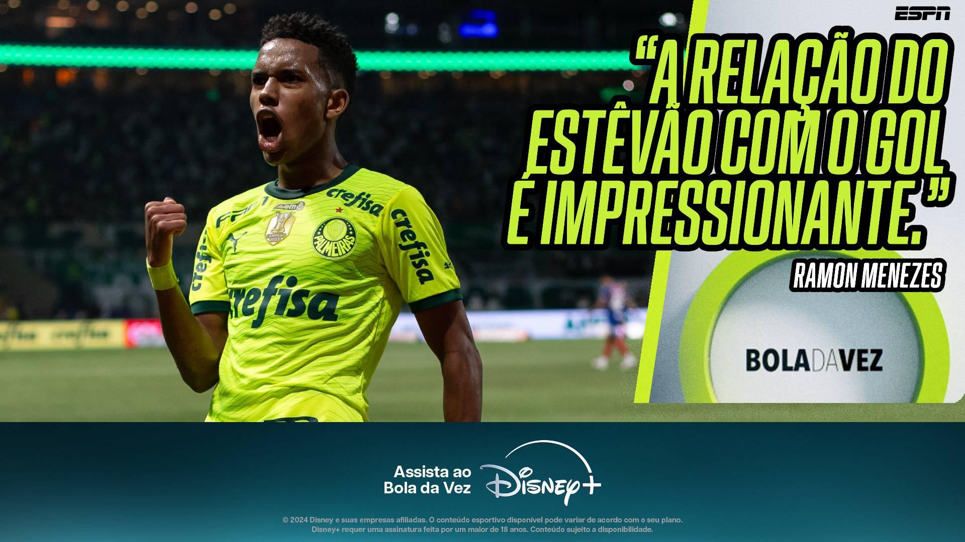 Ramon Menezes não poupa elogios a Estêvão, joia do Palmeiras: 'Repertório imenso, acima da média'