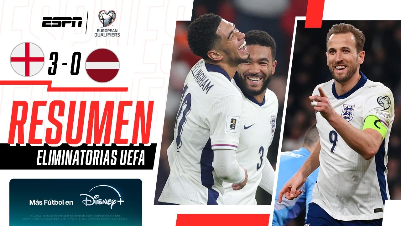 Inglaterra goleó a Letonia en Wembley
