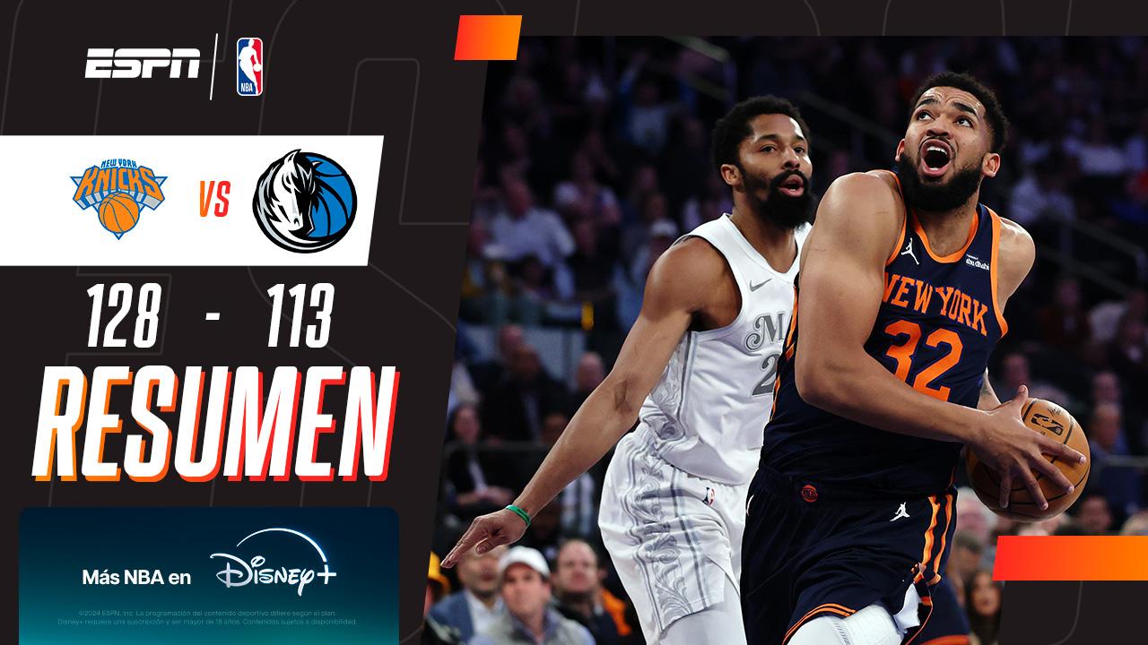 ¡Los Knicks vencieron claramente a los Mavs!