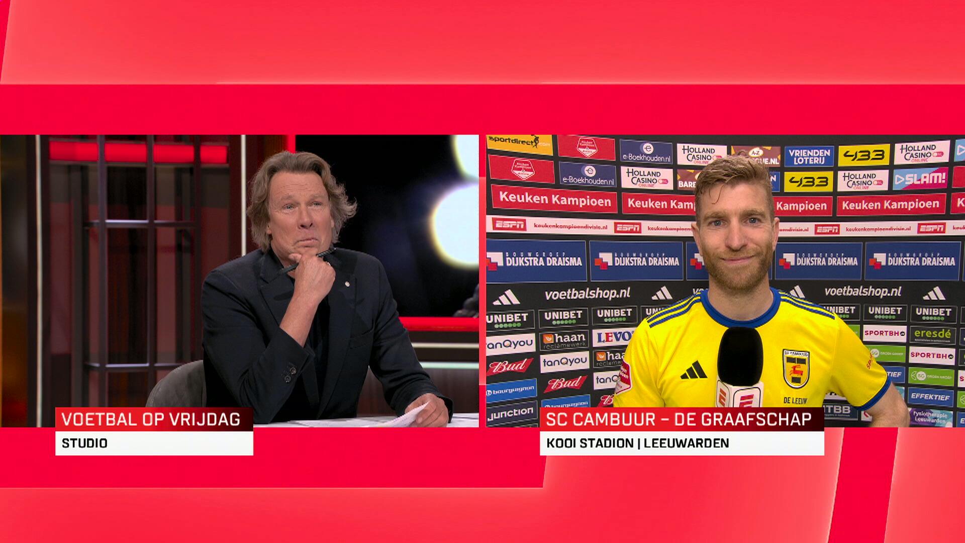 Reacties na afloop van SC Cambuur - De Graafschap