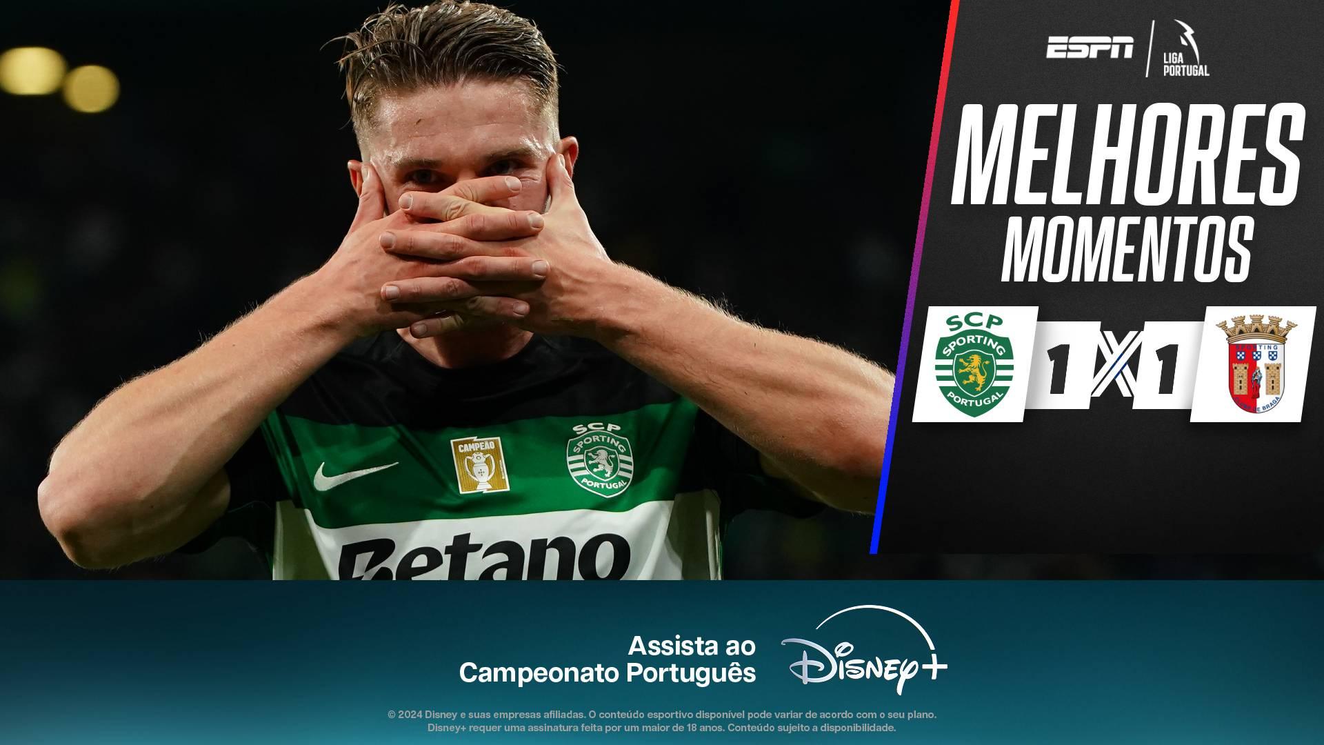 Gyokeres faz golaço à la Ronaldinho, mas Sporting cede empate ao Braga; VEJA