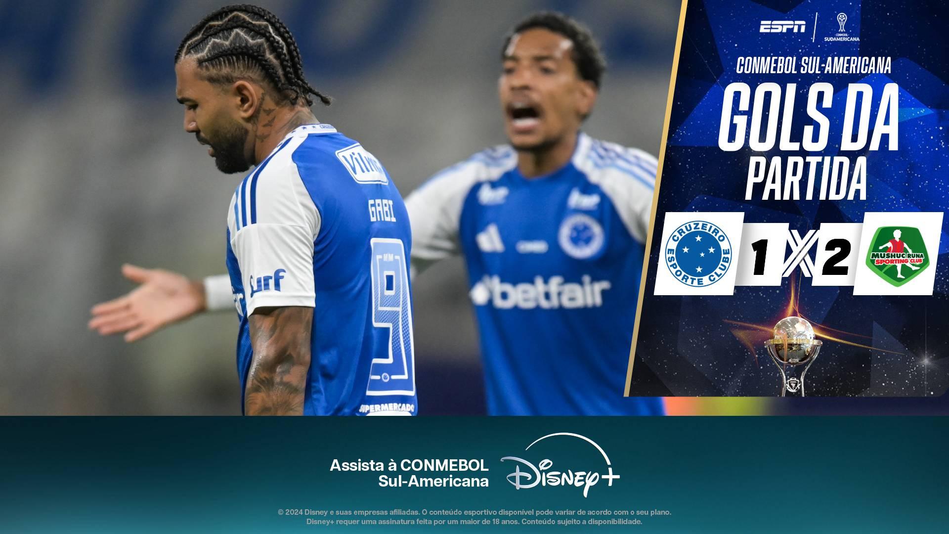 Gabigol marca, mas Cruzeiro tropeça em casa, perde para Mushuc Runa e segue sem vencer na Sul-Americana; VEJA