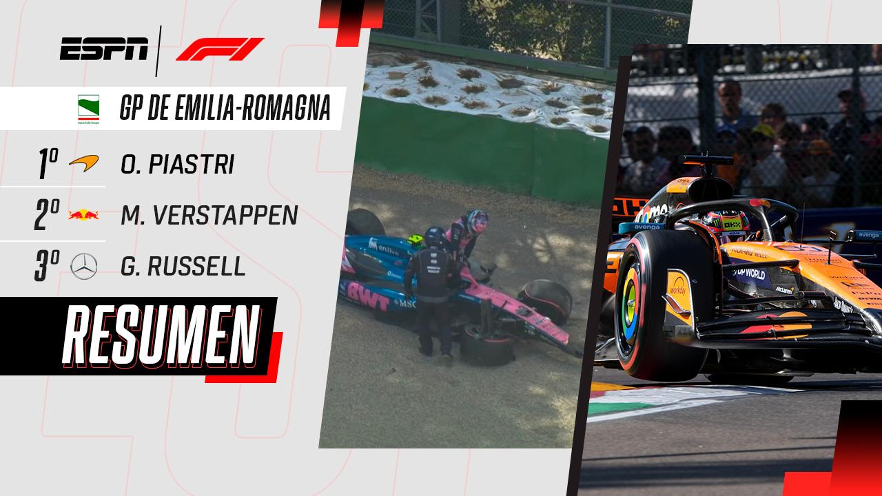 Franco Colapinto chocó en Q1 y Oscar Piastri logró la pole en Imola
