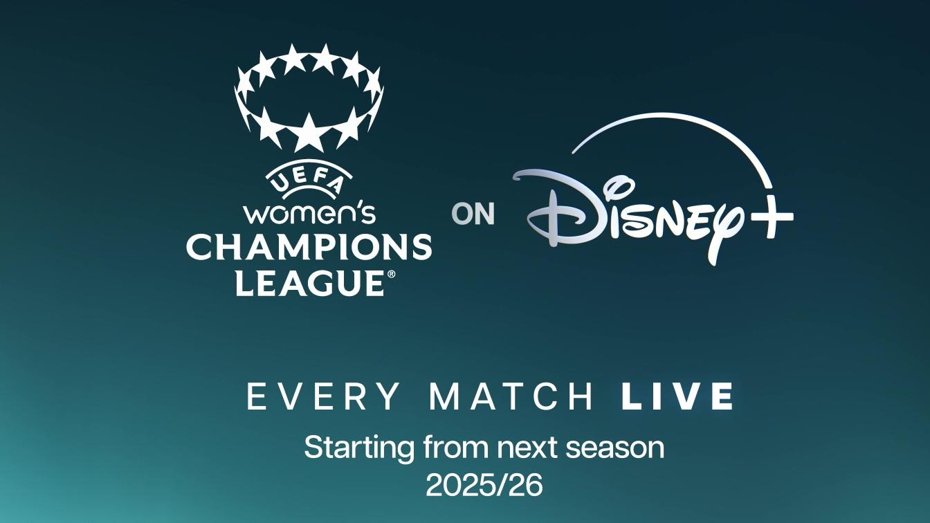 ภาพประกอบการถ่ายทอดสดฟุตบอลหญิง UEFA Women's Champions League บน Disney+