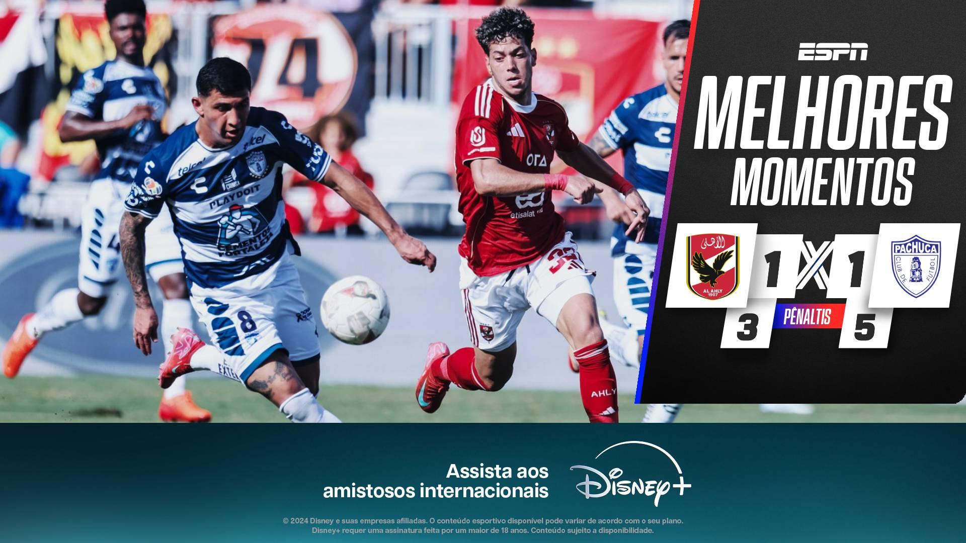 Al Ahly, adversário do Palmeiras no Mundial, empata amistoso contra o Pachuca; VEJA os lances