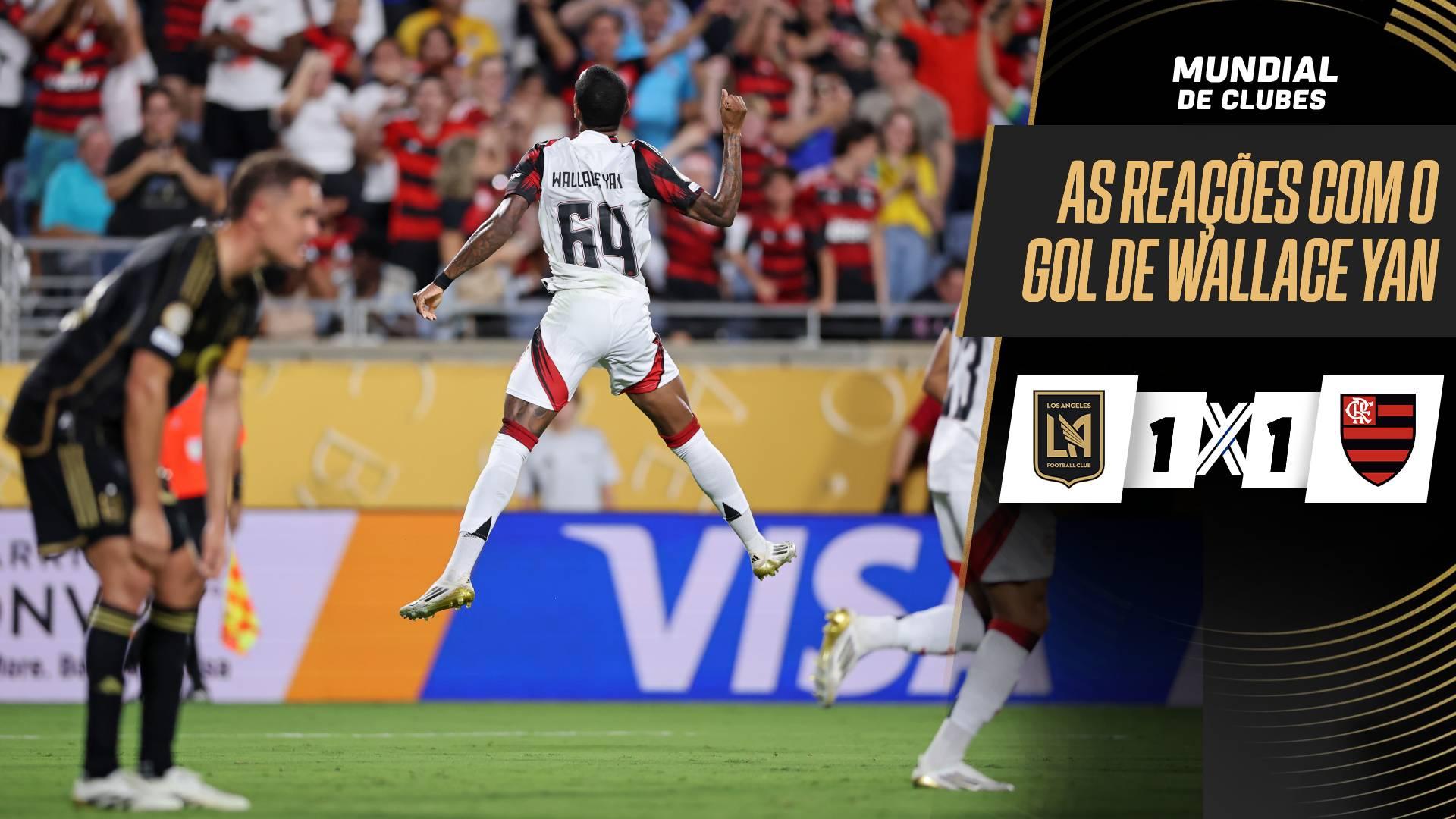 Prata da casa! As reações da torcida do Flamengo com o gol de Wallace Yan no Mundial de Clubes