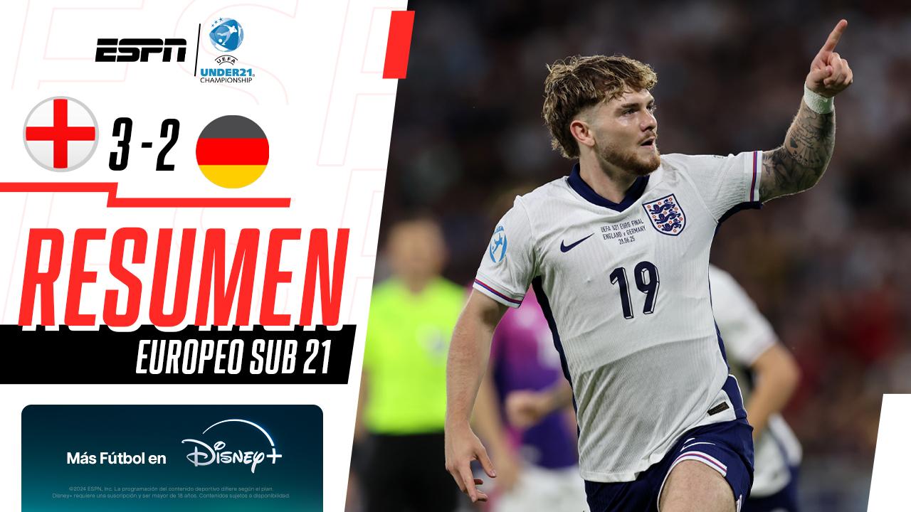 ¡Inglaterra le ganó a Alemania en el alargue y se quedó con el Europeo Sub 21!