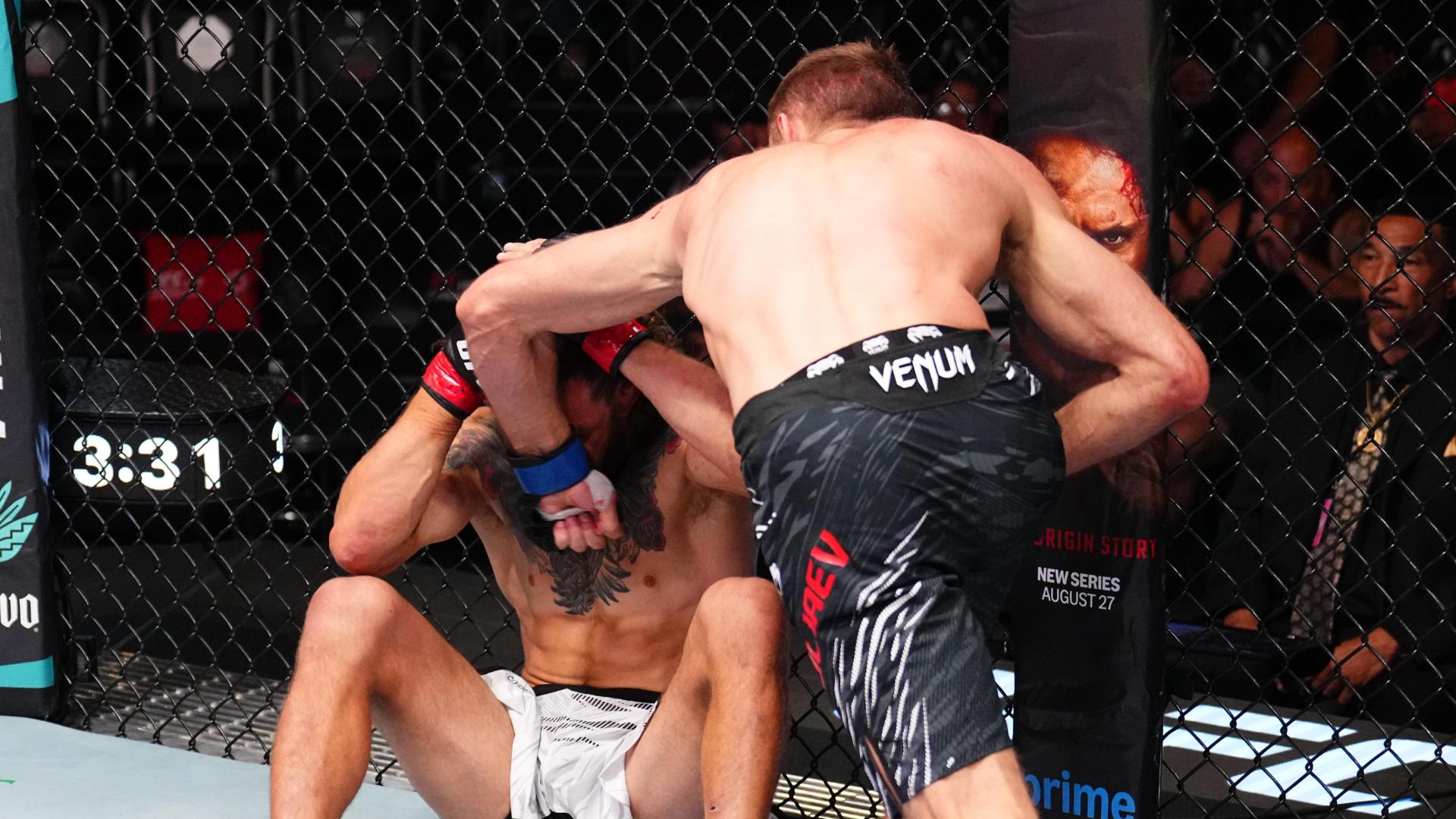 Andrey Pulyaev preparing to strike